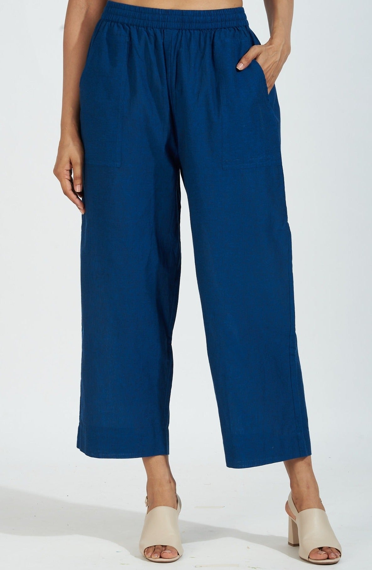blue south cotton comfort fit pants