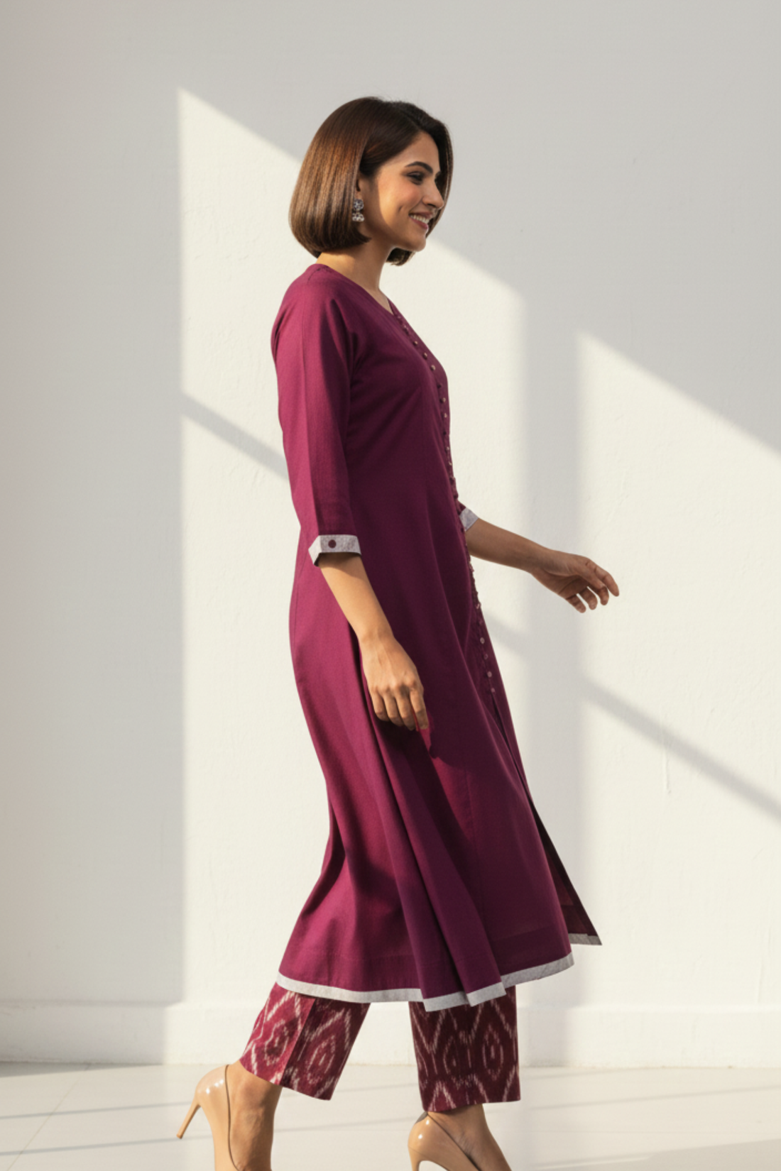 Mulberry Muse Pop Potli Anarkali Kurta