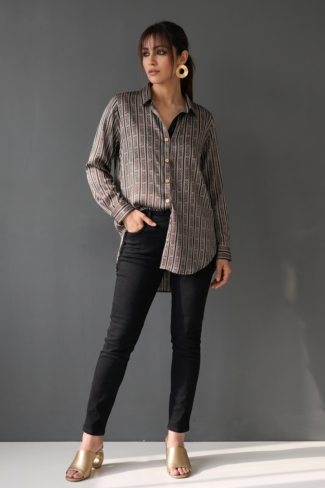 Black_Crimson-Bloom_Indigo-Line_Modal_Button_Down_Shirt