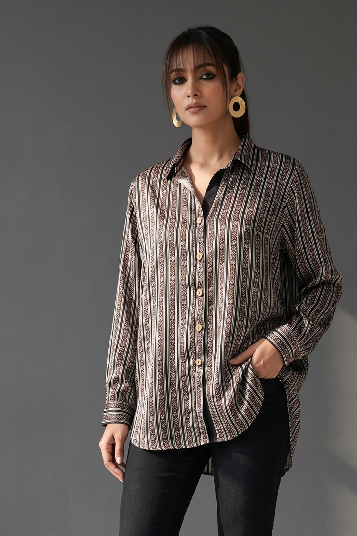 Black_Crimson-Bloom_Indigo-Line_Modal_Button_Down_Shirt