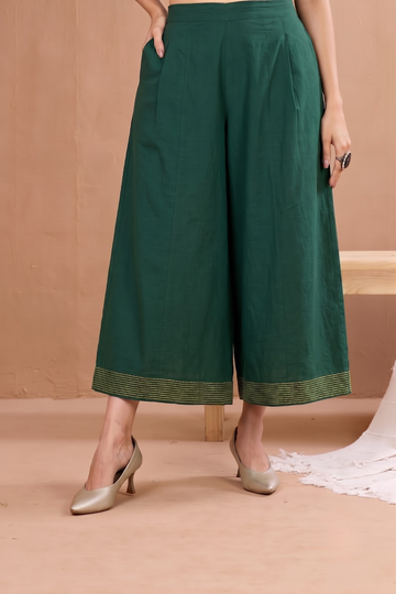 Box_Pleated_Culotte_-Green_with_Yellow_border