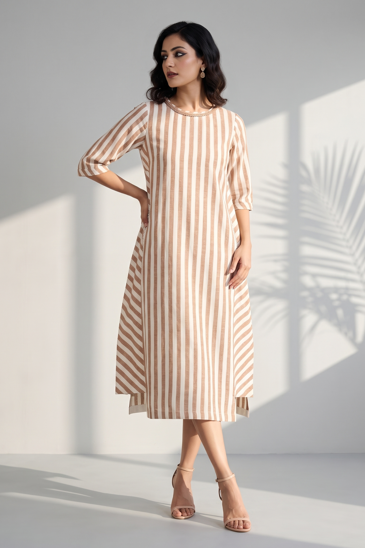 Cinnamon_Stripes_Side_Bias_Shift_Dress