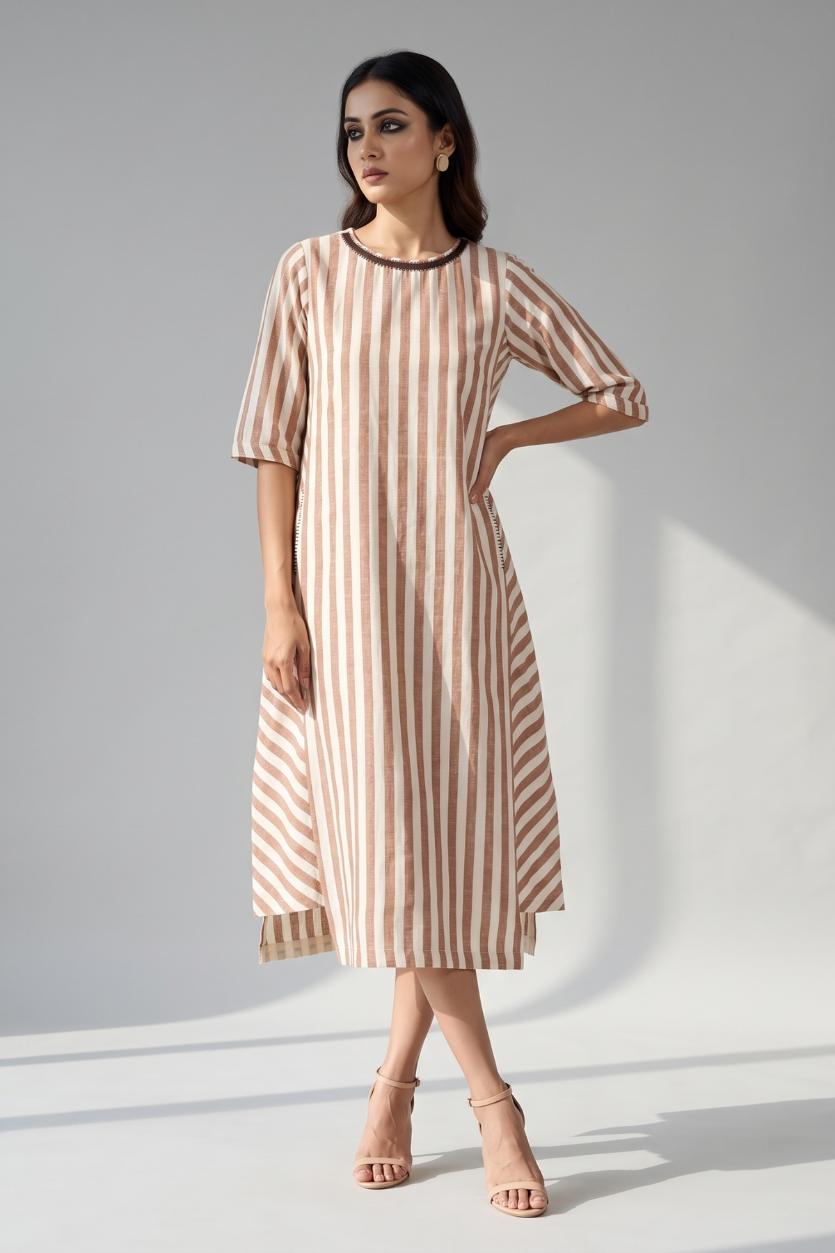Cinnamon_Stripes_Side_Bias_Shift_Dress