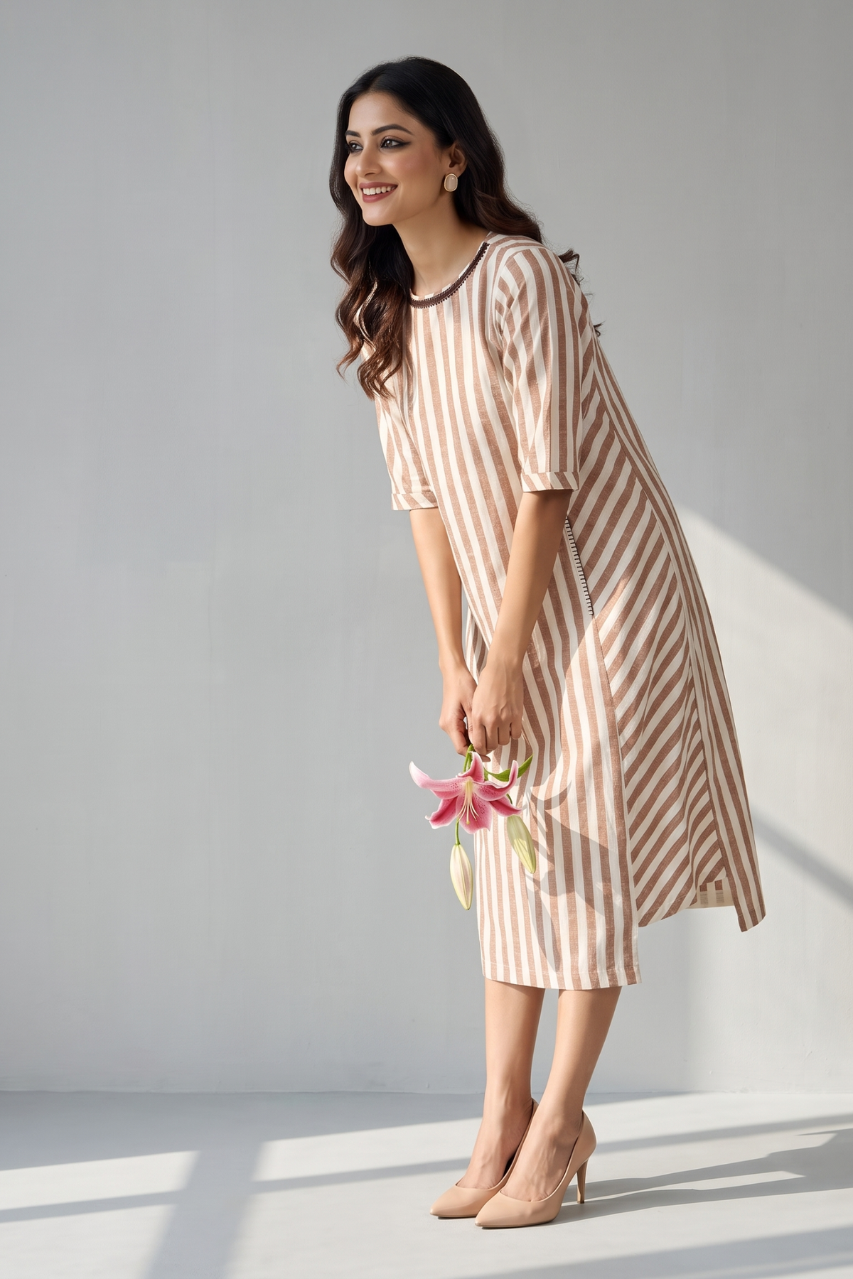 Cinnamon_Stripes_Side_Bias_Shift_Dress
