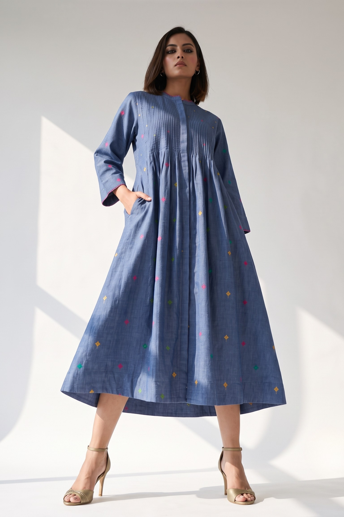 Cobalt_Mosaic_Cotton_Infinity_Pintuck_Dress