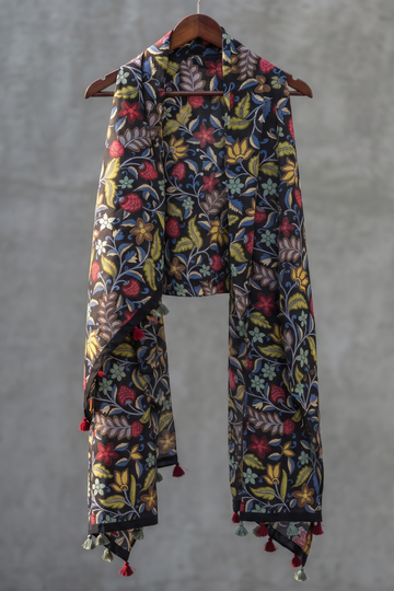 Cotton_Mul_Dupatta_-_Bohemian_Black_and_Earthy_Melange