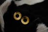 jewelry - berserk - gold plated flat disc earrings