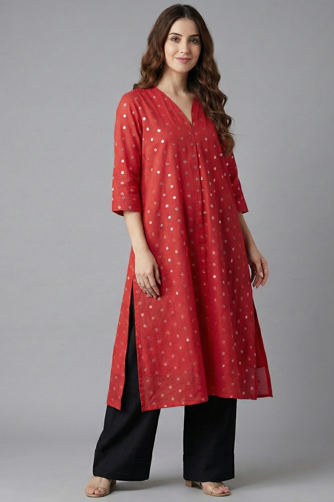 Front_Zipper_Dress_Cosmic_Red__Silver