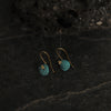 jewelry - berserk - Gold Plated Turquoise Drop Earrings
