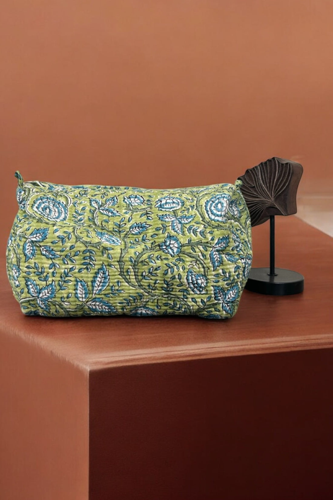 Set of 3 Travel Toiletry Pouches Light Green Jaal