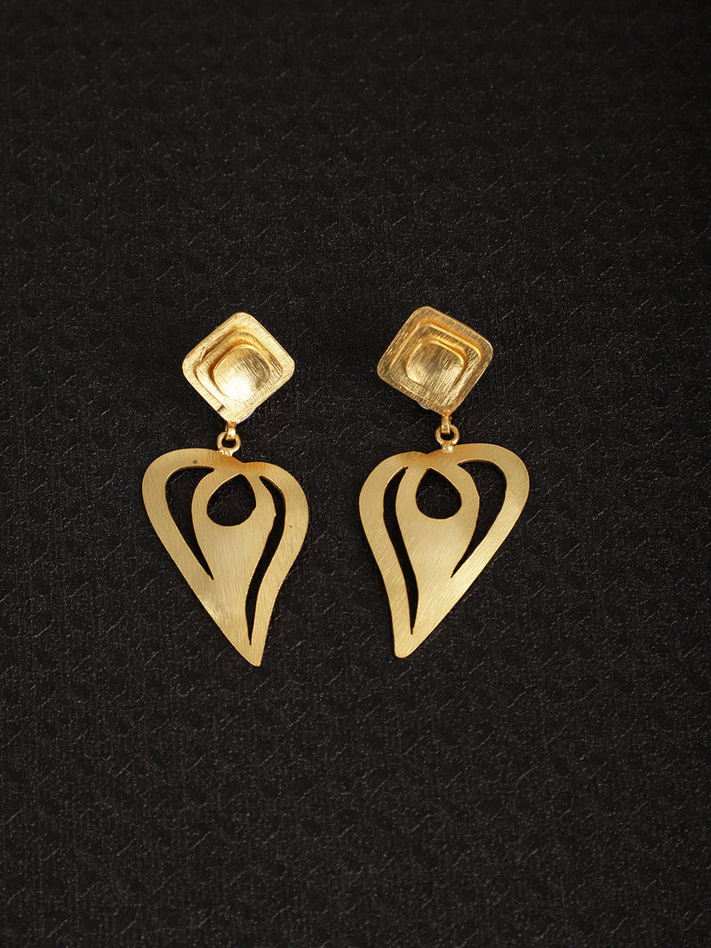 jewelry - berserk - Gold Plated Teardrop Danglers