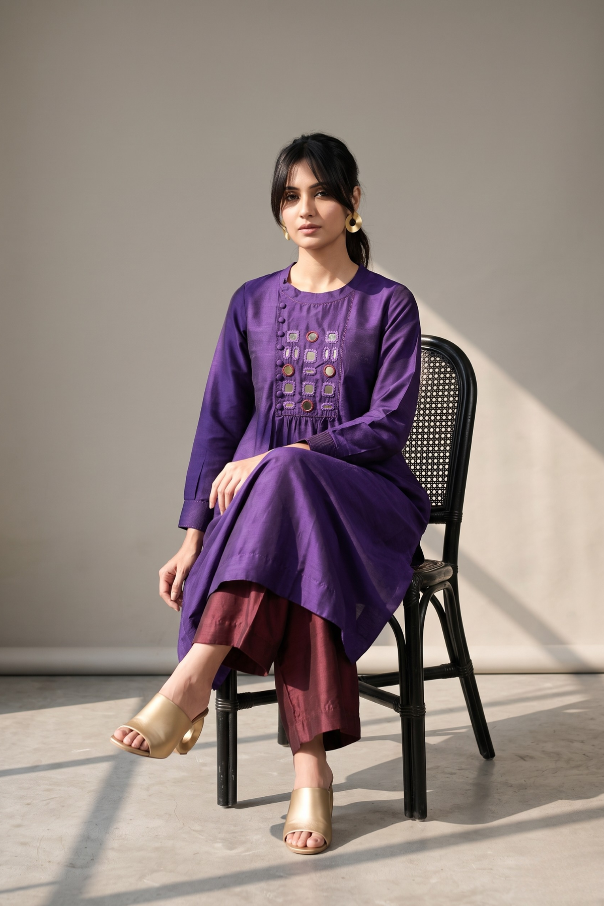 Imperial_Amethyst_Cotton_Silk_Slub_zen_yoke_gather_kurta