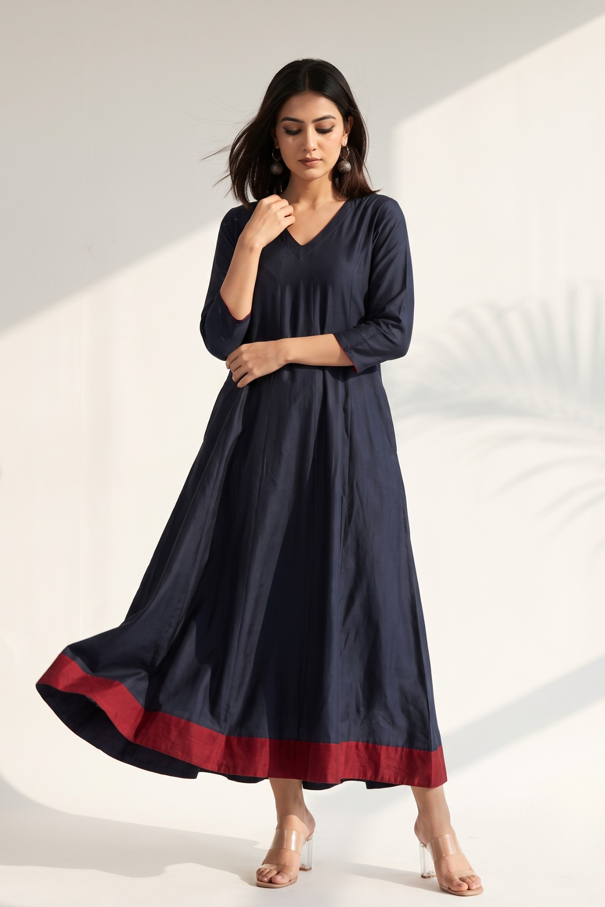 Indigo_Rosefall_Luxe_Silk_Slub_Long_Maxi_Dress_with_Sleeves