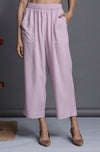 comfort fit pants - pink smoked modal