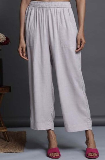 comfort fit modal pants - silver hues