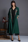 reversible choga (only jacket) - verdant enigma & vintage mandala