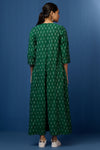 jumpsuit with pockets & sleeves - Pine Elegance & Ivory Sprinkles