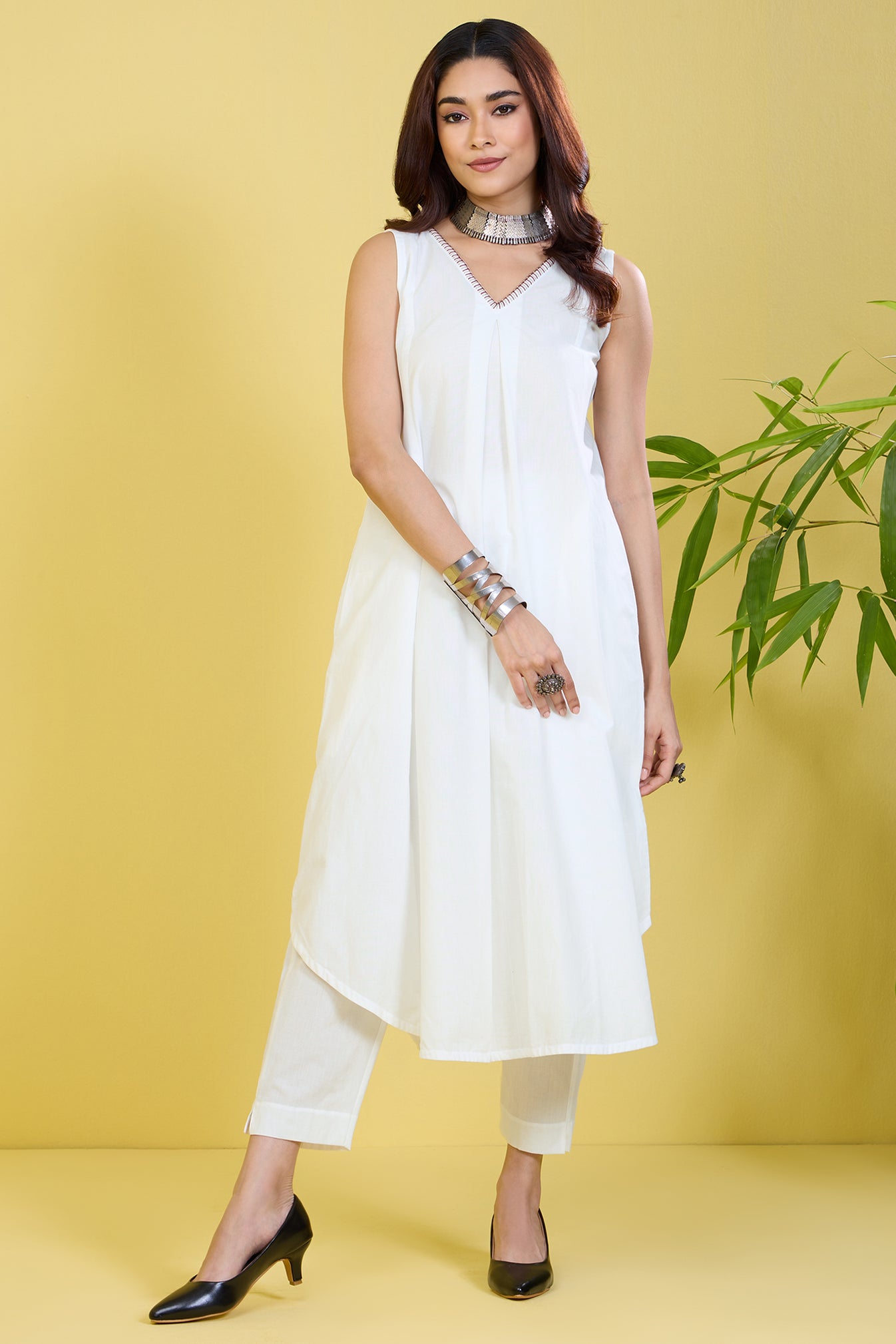 Chai White Co-ord Set