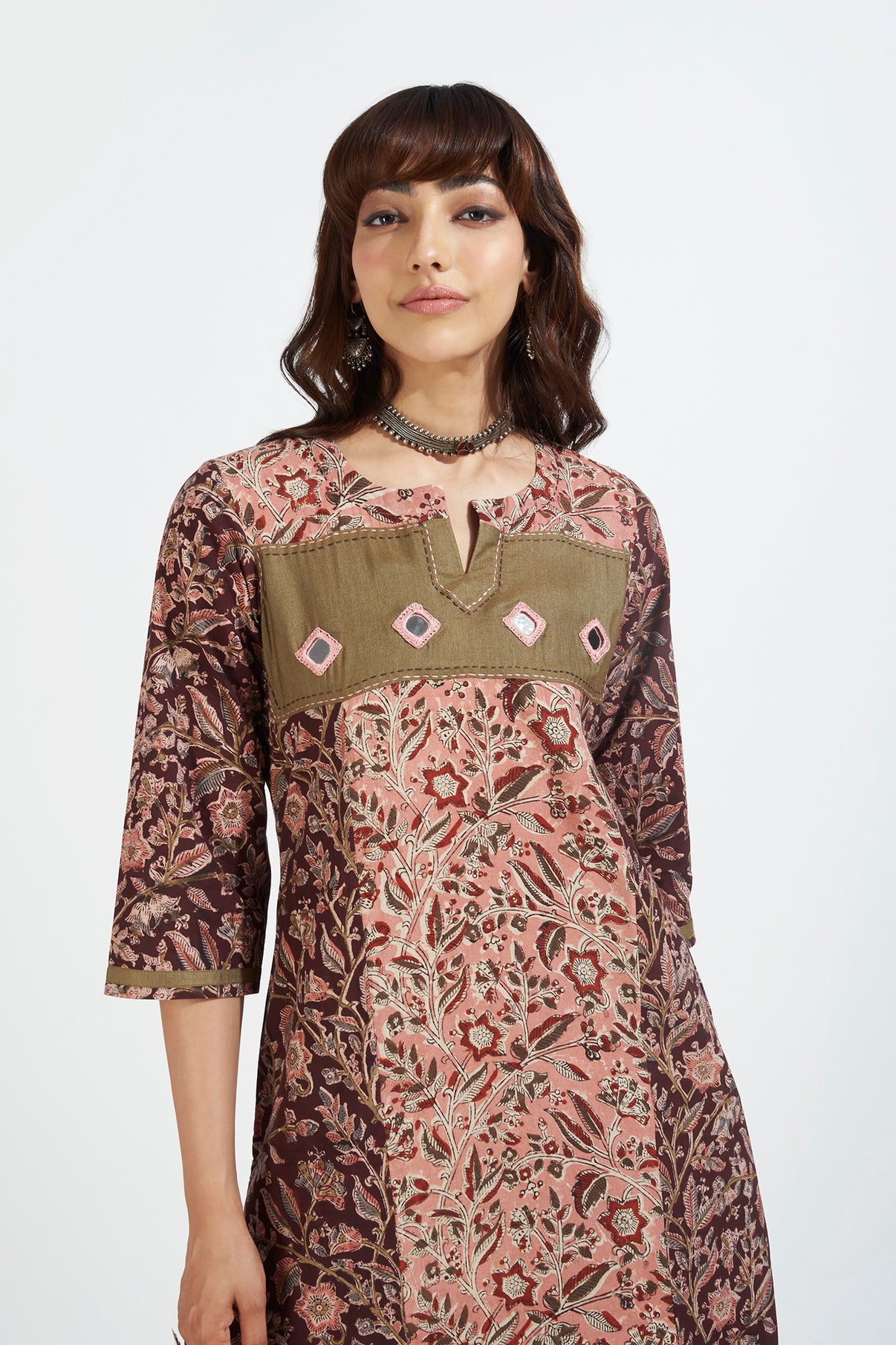 Patchwork Short Kurta Set