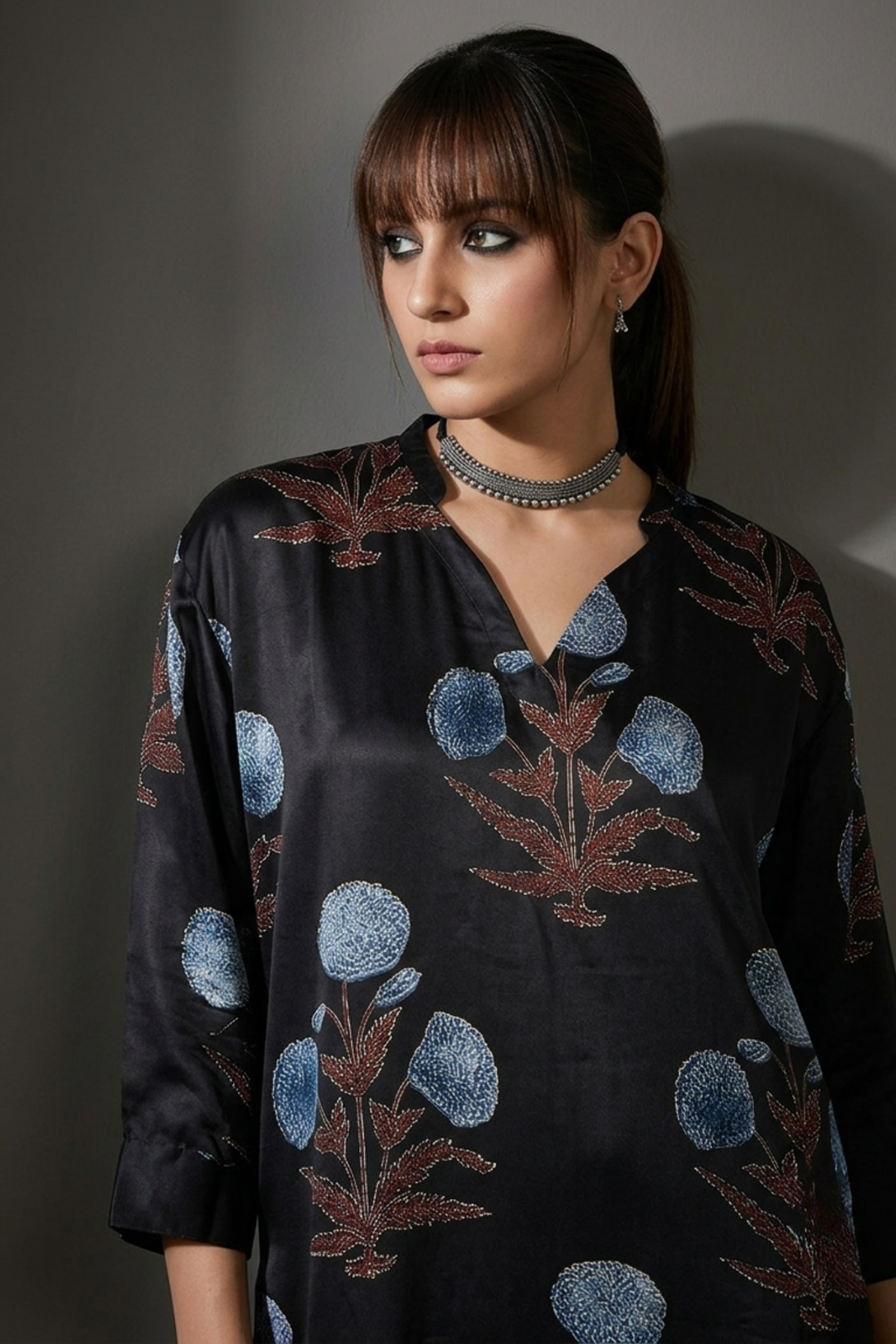 Midnight_Ajrakh_Indigo_Bloom_Modal_Leisure_Tunic