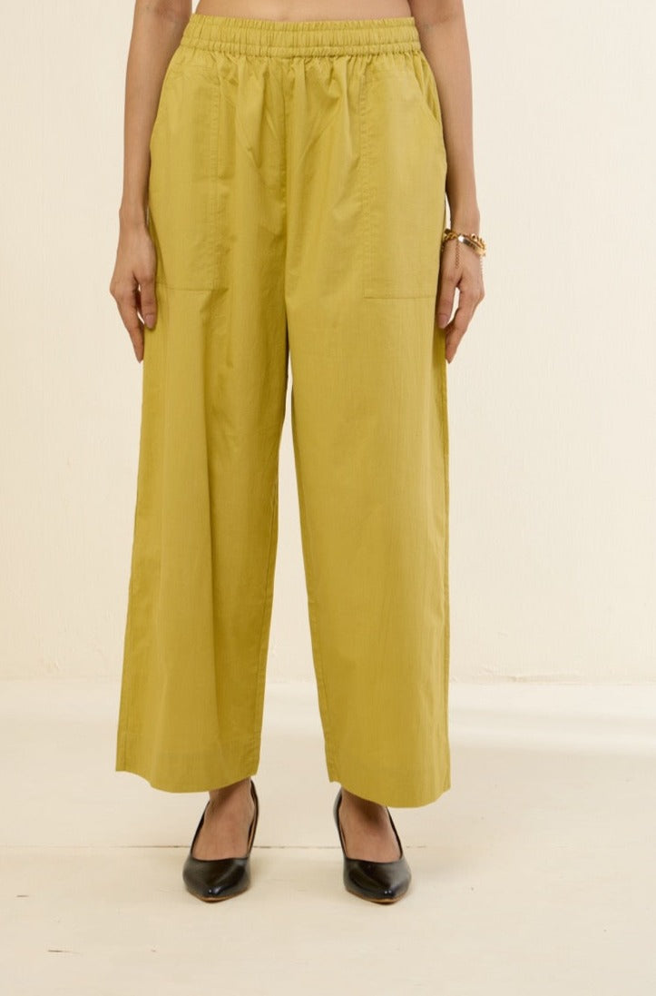 comfort fit ankle length narrow pants  - sunset orange