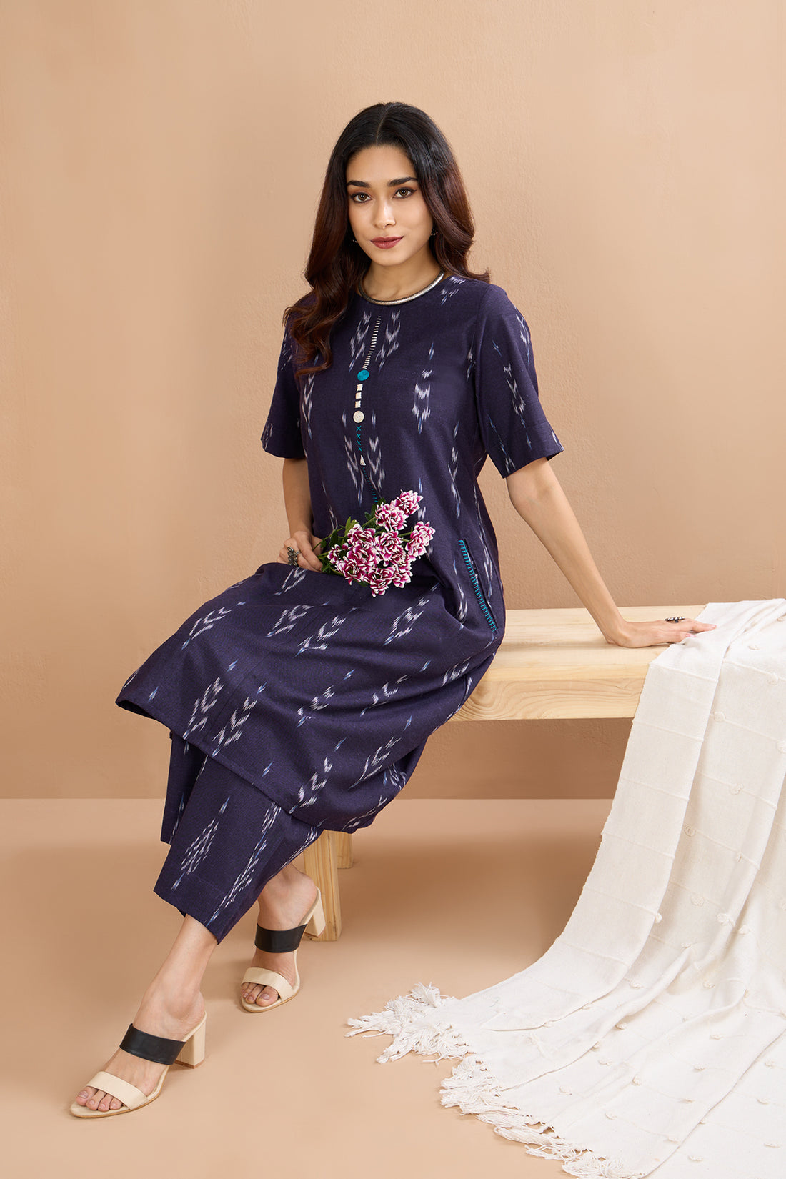 Amethyst Blend Round Neck Kurta