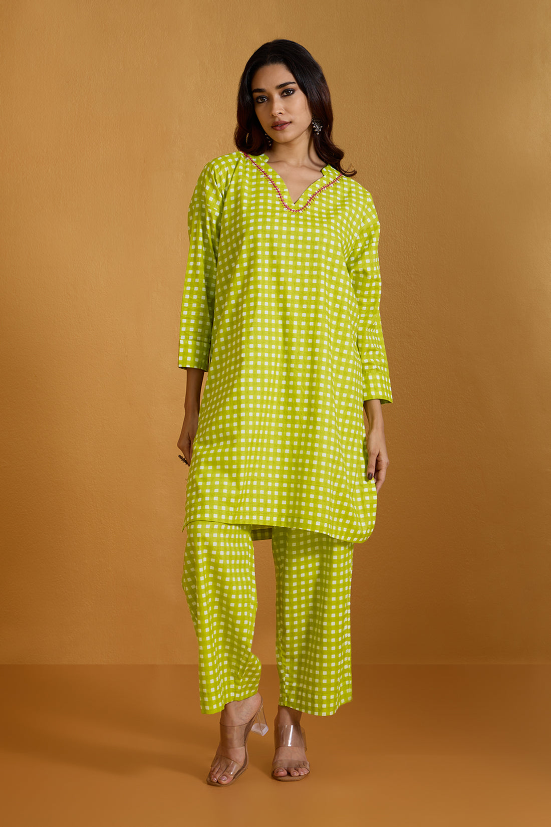 Co-ord Set Leisure Citrus Check Harmony (set of 2)