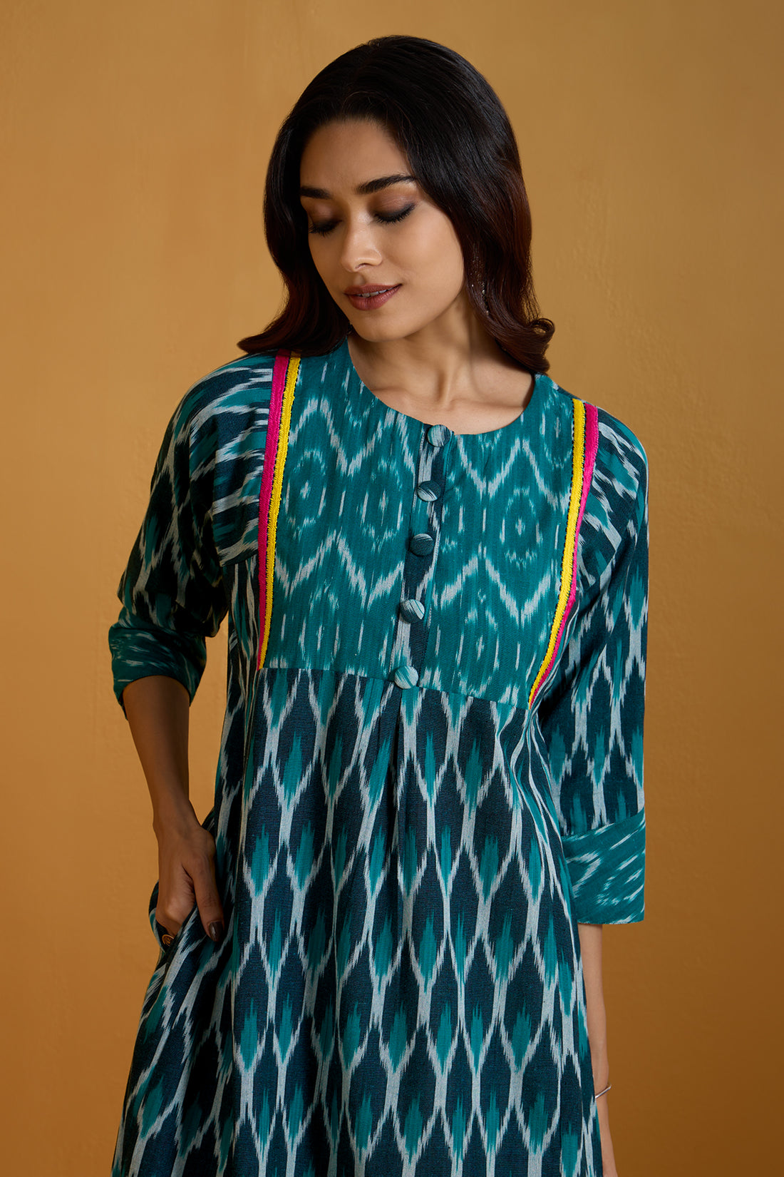 Verdant Roselight A-Line Kalidar Kurta