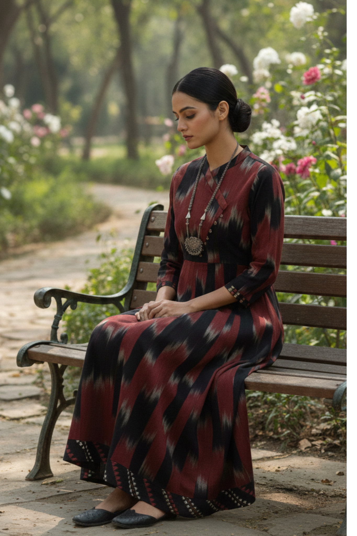 Cross potli overlap dress