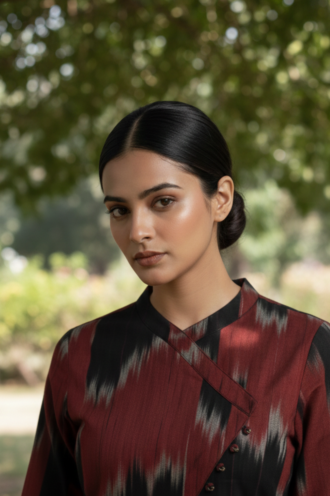 Cross potli overlap dress