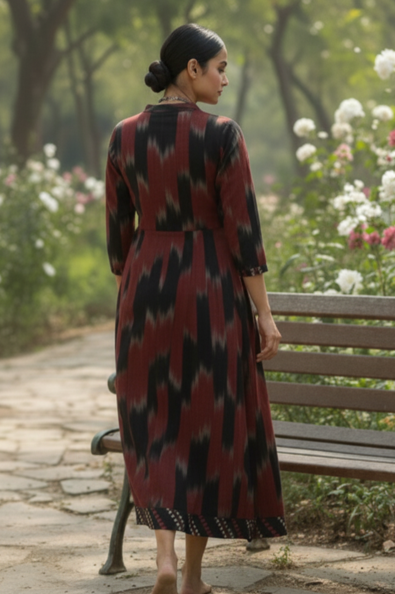 Cross potli overlap dress