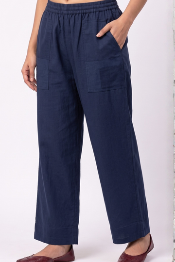 comfort_fit_pants_-_Dark_Navy_Cotton_Pants