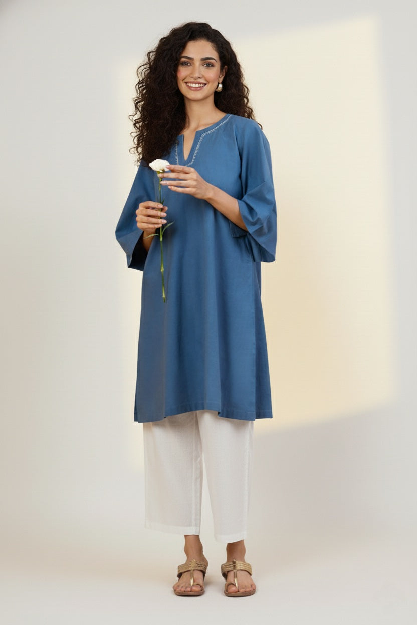 Azure Echo Essential Zen Tunic Kurta