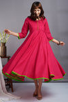 ravishing rani pink- celebratory long swirl dress