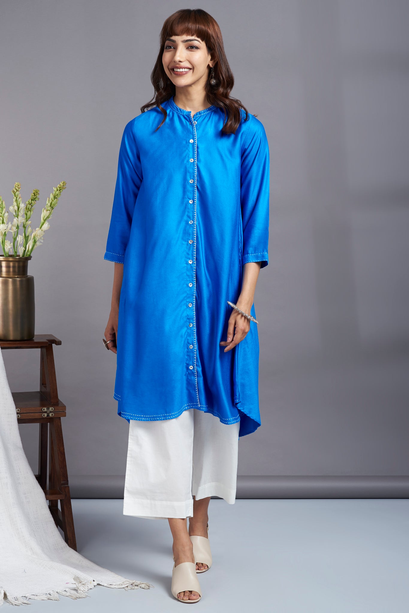 copper sulphate blue dress Layla Tulle Maxi Dress