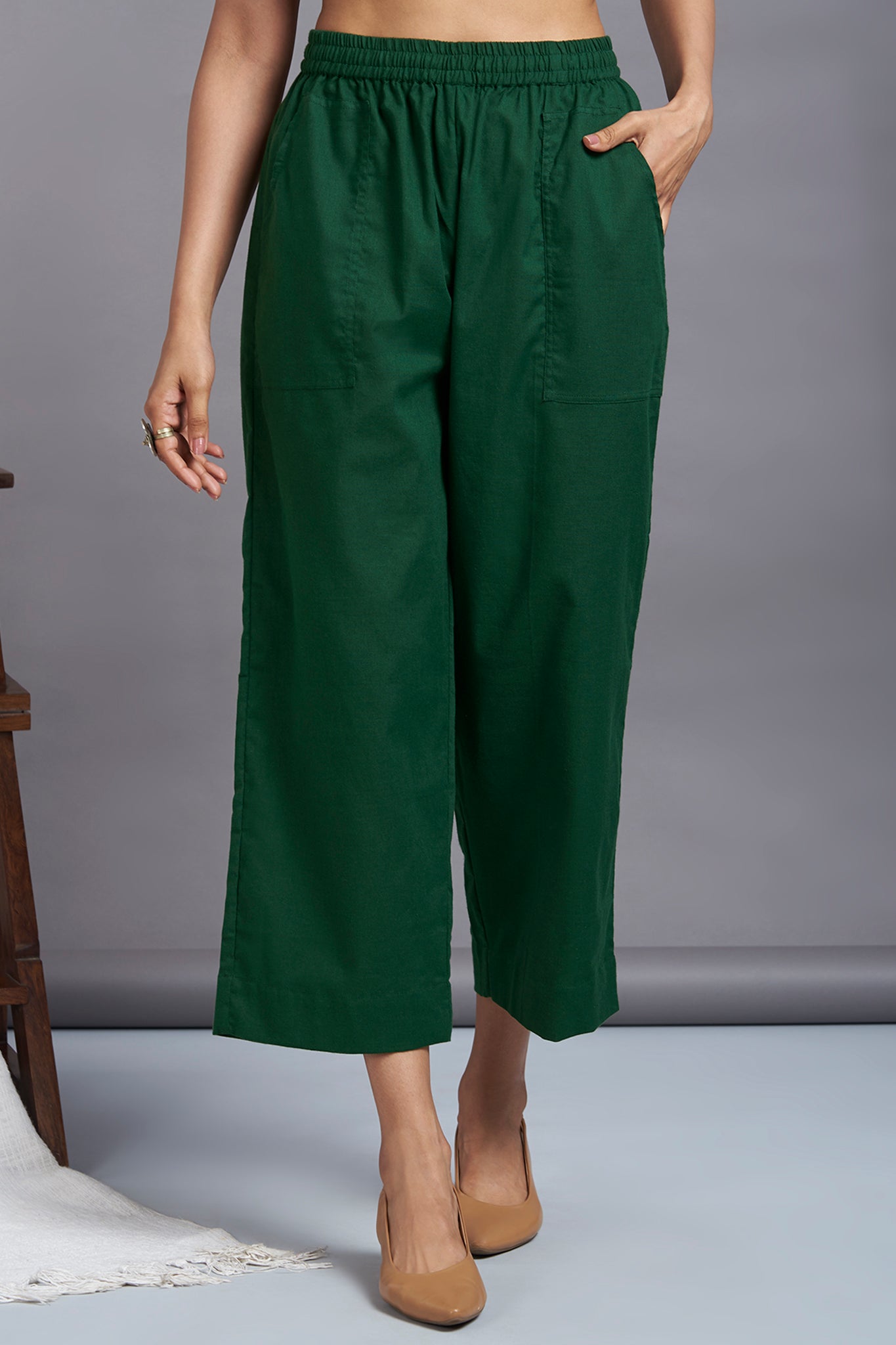 Blue Print Modal Women Comfort Fit Pants - Selling Fast at Pantaloons.com