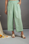 comfort fit pants - tea green modal