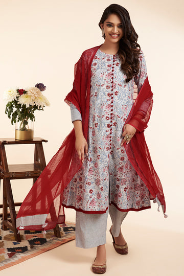 pop potli anarkali - morning breeze & paradise garden