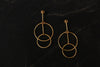 jewelry - berserk - gold plated coincentric circle danglers